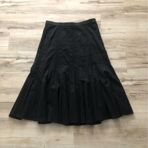 Simon Chang Classic Black A-Line Skirt